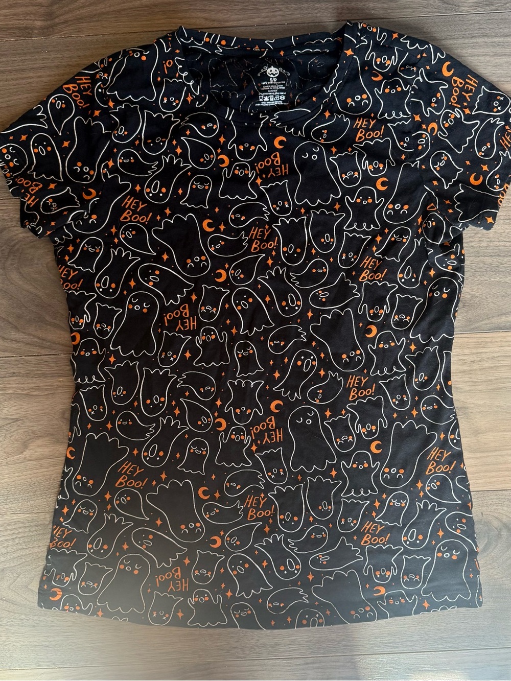 Halloween Ghost Print Graphic Tee